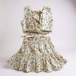 MACAQUITO DAFYNE FLORAL BEGE 