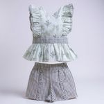 CONJUNTO MALU -FLORAL cinza
