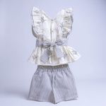 CONJUNTO MALU -FLORAL cinza