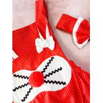 Romper Babado Coelho - Coral