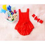 Romper Babado Coelho - Coral