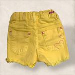 SHORT JEANS CURTO FEMININO AMARELO