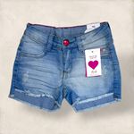 SHORT JEANS CURTO FEMININO AZUL RASGADO Copia