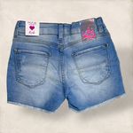 SHORT JEANS CURTO FEMININO AZUL RASGADO Copia