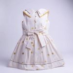 VESTIDO BEBEL-estrela dourada
