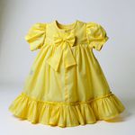 Vestido Evelin Bordado -amarelo 