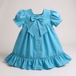 Vestido Evelin Bordado - Azul lupino