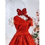 Vestido Helena - vermelho riscadinho