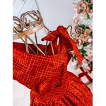 Vestido Helena - vermelho riscadinho