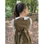 Vestido Botões Com Blusa -verde Oliva