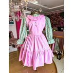 Vestido Lily com Blusa 2 peças Rosa
