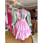 Vestido Lily com Blusa 2 peças Rosa