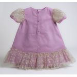 Vestido Thais tuly bordado -Rosa