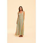 Vestido Longo Croche Am/Rosa