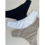 Kit Calcinha Fio Dental Cotton