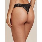 Calcinha Fio Dental Renda Preto