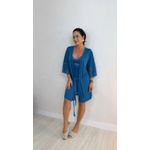 Robe Malu Com Renda Azul