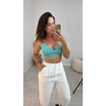 Sutiã Top Renda Azul Cristalino