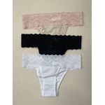 Kit Tanga Cotton Renda Basico