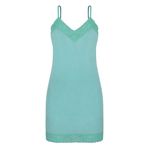 Camisola Alças Finas Renda Azul