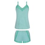 Short Doll Viscose Azul Cristalino