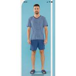 Pijama Masculino Curto Listras
