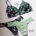 Sutiã Top Renda Estampado Floral