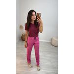 Pijama Manga Curta Corações Bordo