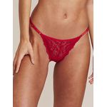 Calcinha String Fio Dental Renda Vermelho
