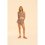 Shorts Croche Vera Vd/Laranja