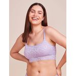 Sutiã Top Bandeau Renda Lilas