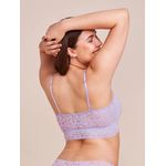 Sutiã Top Bandeau Renda Lilas