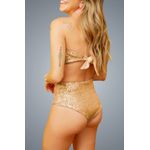 Biquini Top Glam Gold