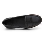Mocassim Feminino Clássico em Couro Cor Preta