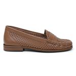 Mocassim Feminino Clássico em Couro cor Capuccino