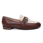 Loafer Feminino em Couro com fivela cor Café