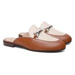 Mule Feminino Clássico em Couro cor Caramelo