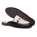 Mule Feminino Clássico em Couro cor Preto