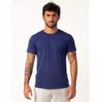 Camiseta Elementar Gola Redonda - Azul Marinho