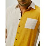 Camisa Mar Bicolor - Mostarda