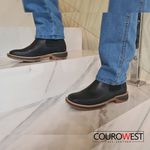 BOTA WORK JUMP COURO HIDROFUGADO PRETO