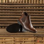 BOTA CHELSEA ALMOFADADA COURO FLOATHER HAVANA