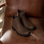 BOTA CHELSEA FEMININA NOBUCK CAFÉ