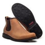 BOTA CHELSEA COMFORT COURO HIDROFUGADO CARAMELO