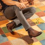 BOTA CHELSEA COURO TRICÊ NOBRE WHISKY