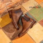 BOTA CHELSEA COURO TRICÊ NOBRE WHISKY