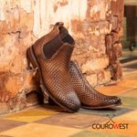 BOTA CHELSEA COURO TRICÊ NOBRE WHISKY