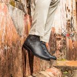 BOTA CHELSEA COURO TRICÊ NOBRE PRETO