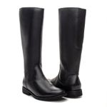 BOTA MONTARIA FEMININA COURO PRETO 