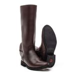BOTA MONTARIA FEMININA COURO CAFÉ